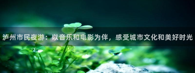 万事娱乐登录：泸州市民夜游：以音乐和电影为伴，感受城市文化和美好时光